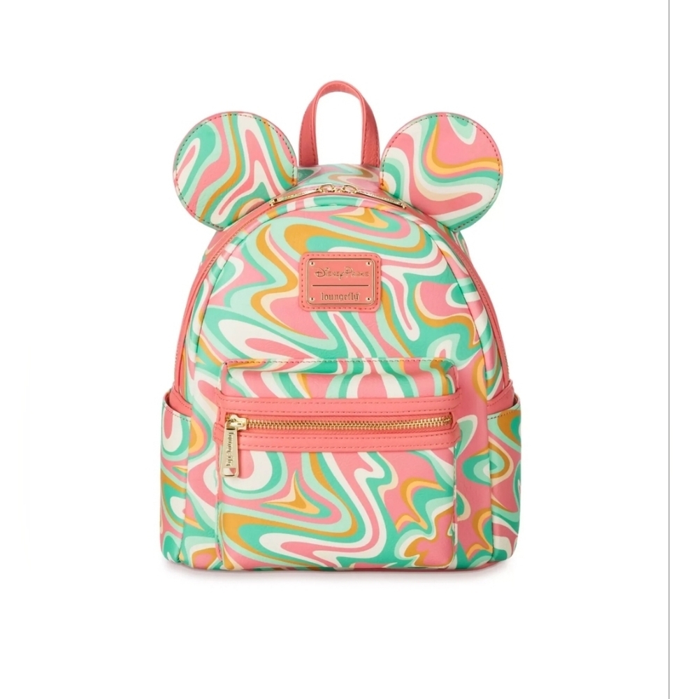 Loungefly Disney Parks Mickey Mouse Swirl Backpack
